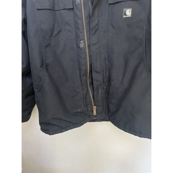Carhartt Men’s Extremes C55 Black Artic Weight Lining Heavy Coat Jacket XL S - Picture 12 of 16